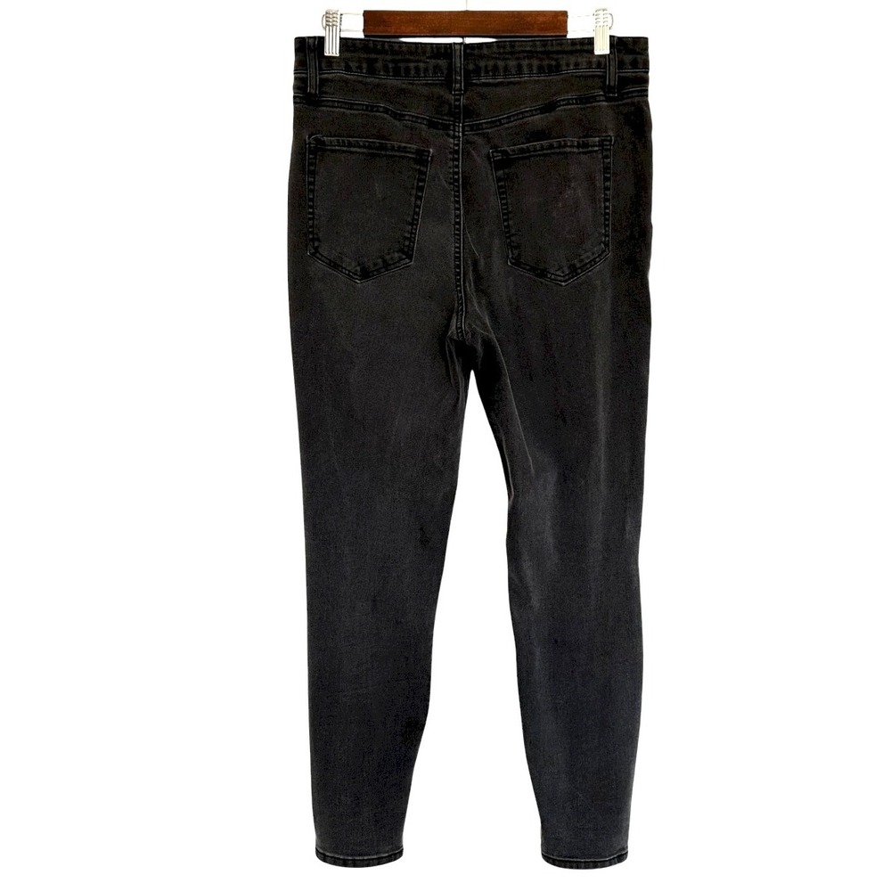 AND NOW THIS Jeans Women's Size 31 Black High Rise Skinny Pockets - Picture 6 of 11